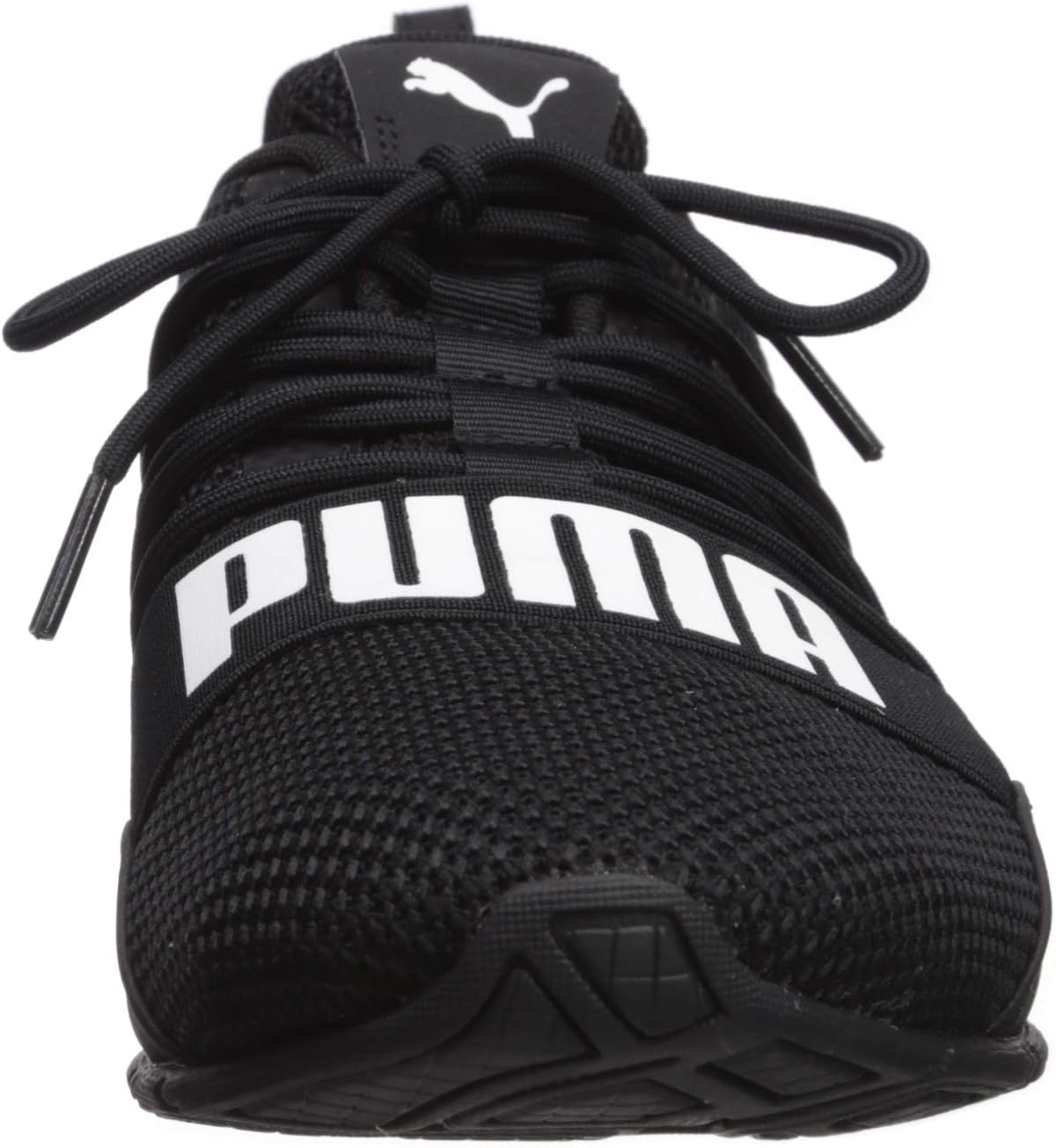 Black/White 10.5 Woven Running Shoe P467