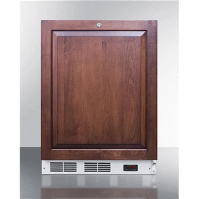 24 in. Wide Built-in Manual Defrost All Freezer with Lock, White R801