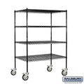 Black Mobile Wire Shelving I405