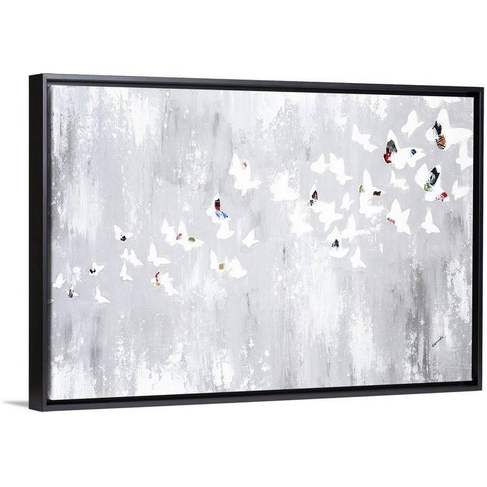 Black Float Frame Canvas Art R9785