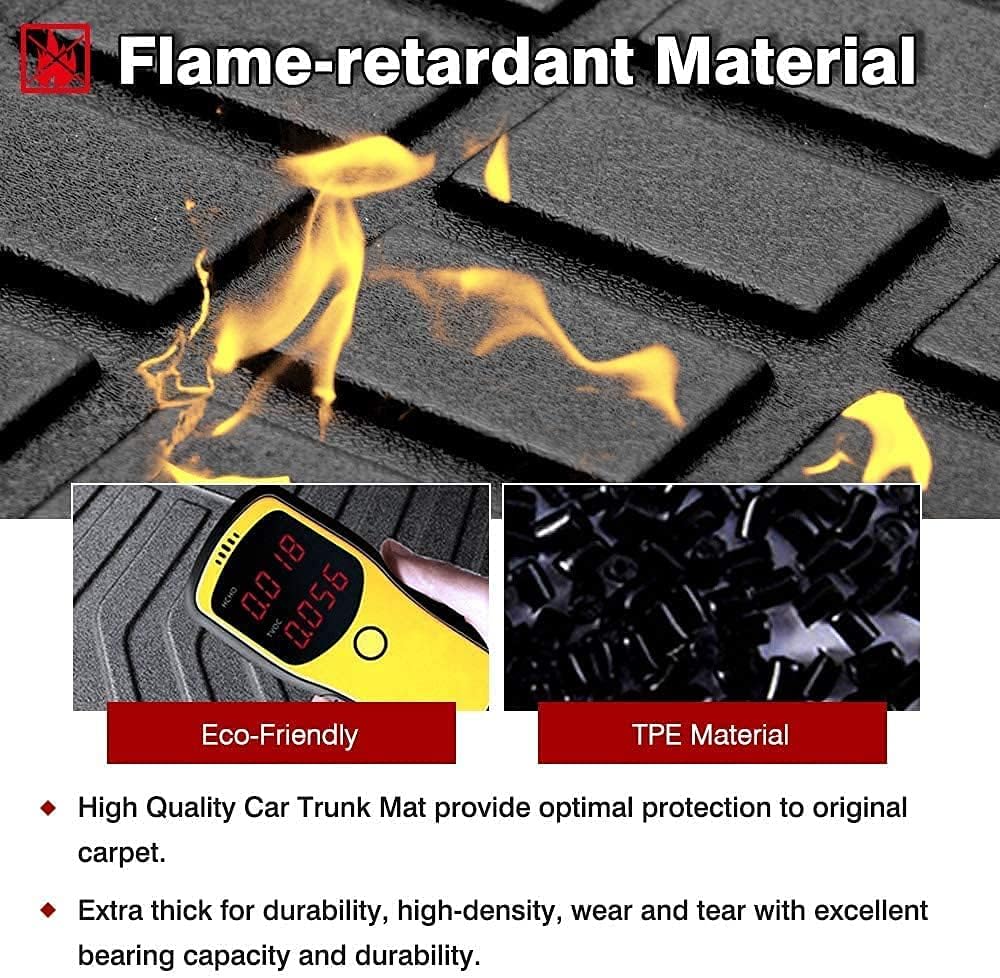Heavy Duty Trunk Liner for Honda CRV 2007 2011, Anti-Slip Cargo Mat Q295045