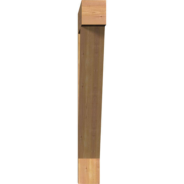 Traditional Block Smooth Bracket, Western Red Cedar M153