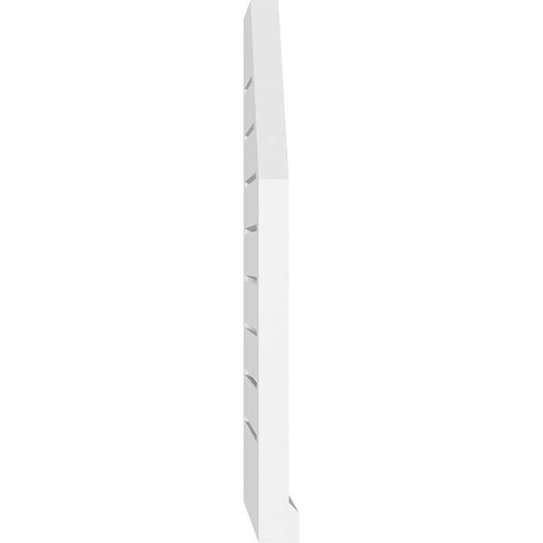 20x22W x 40x22H Octagonal Surface Mount PVC Gable Vent with Brickmould K51592