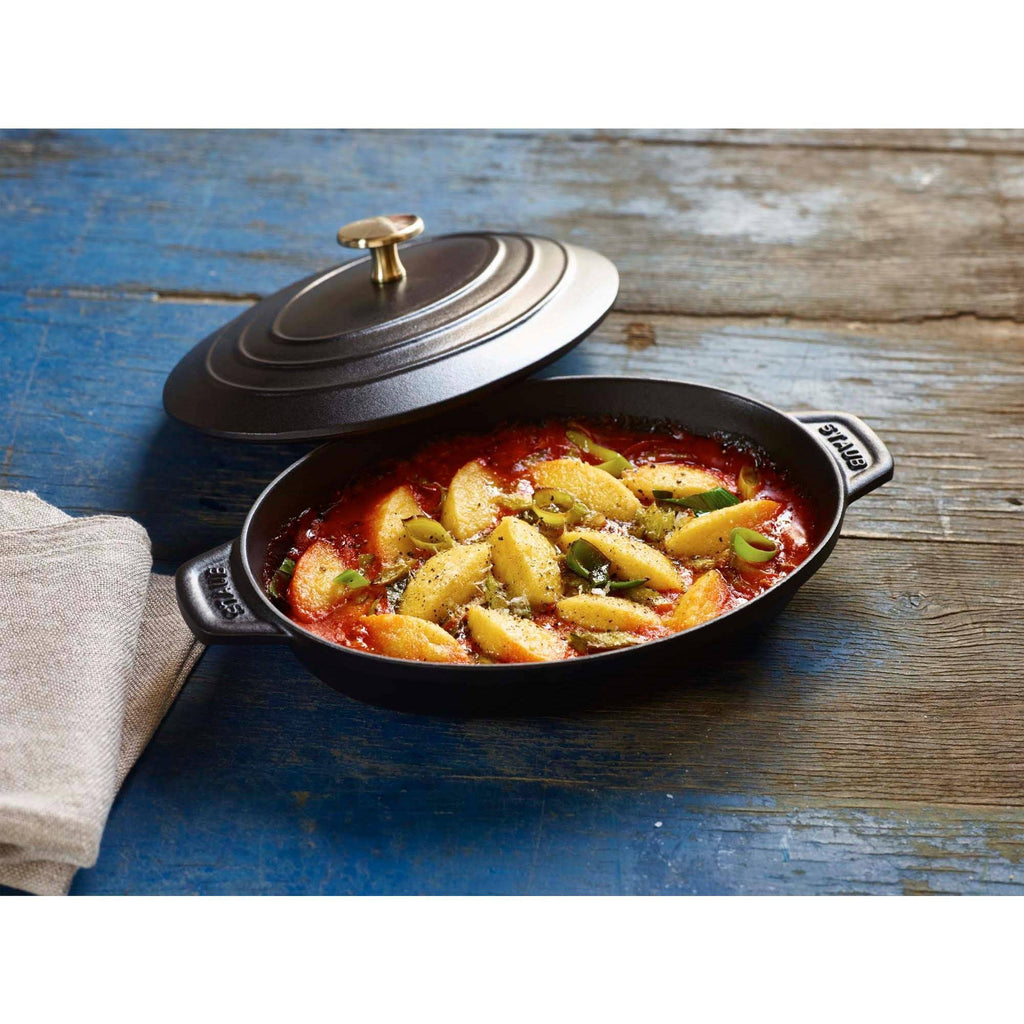 Black Matte Oval Covered Baking Dish G32831