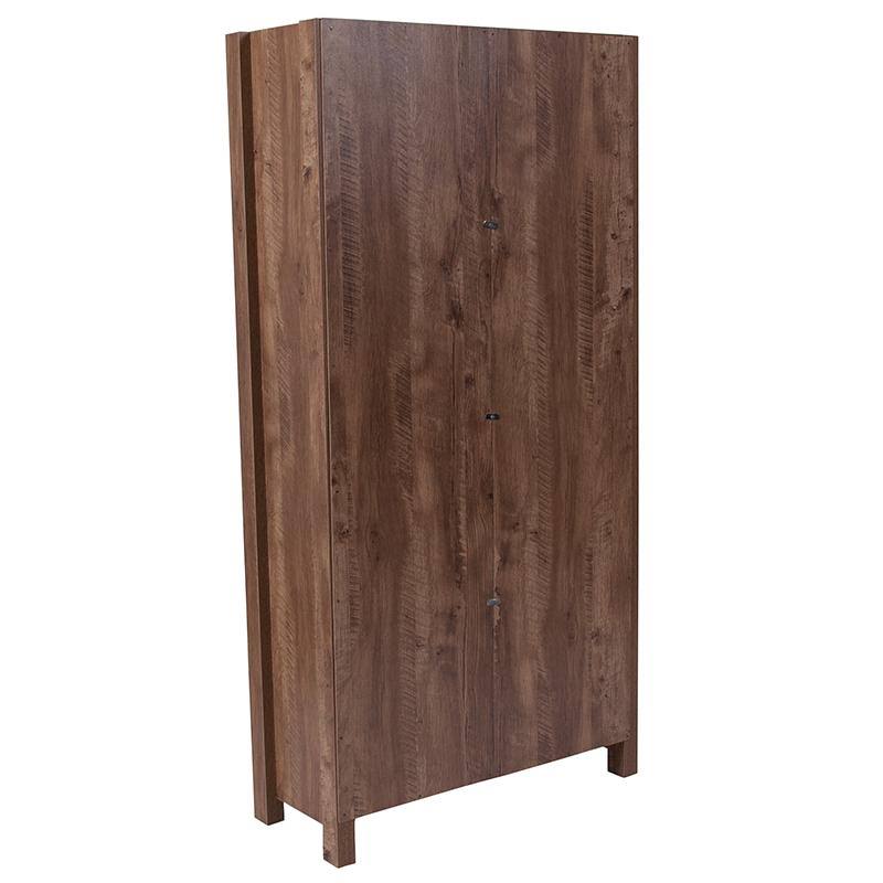 6 Cube Storage Organizer Bookcase with Metal Cabinet Doors V317870
