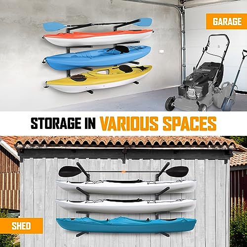 Kayak Wall Mount Rack 400lbs 4 Adjustable Levels O585