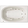 White Drop-In Whirlpool Tub J758