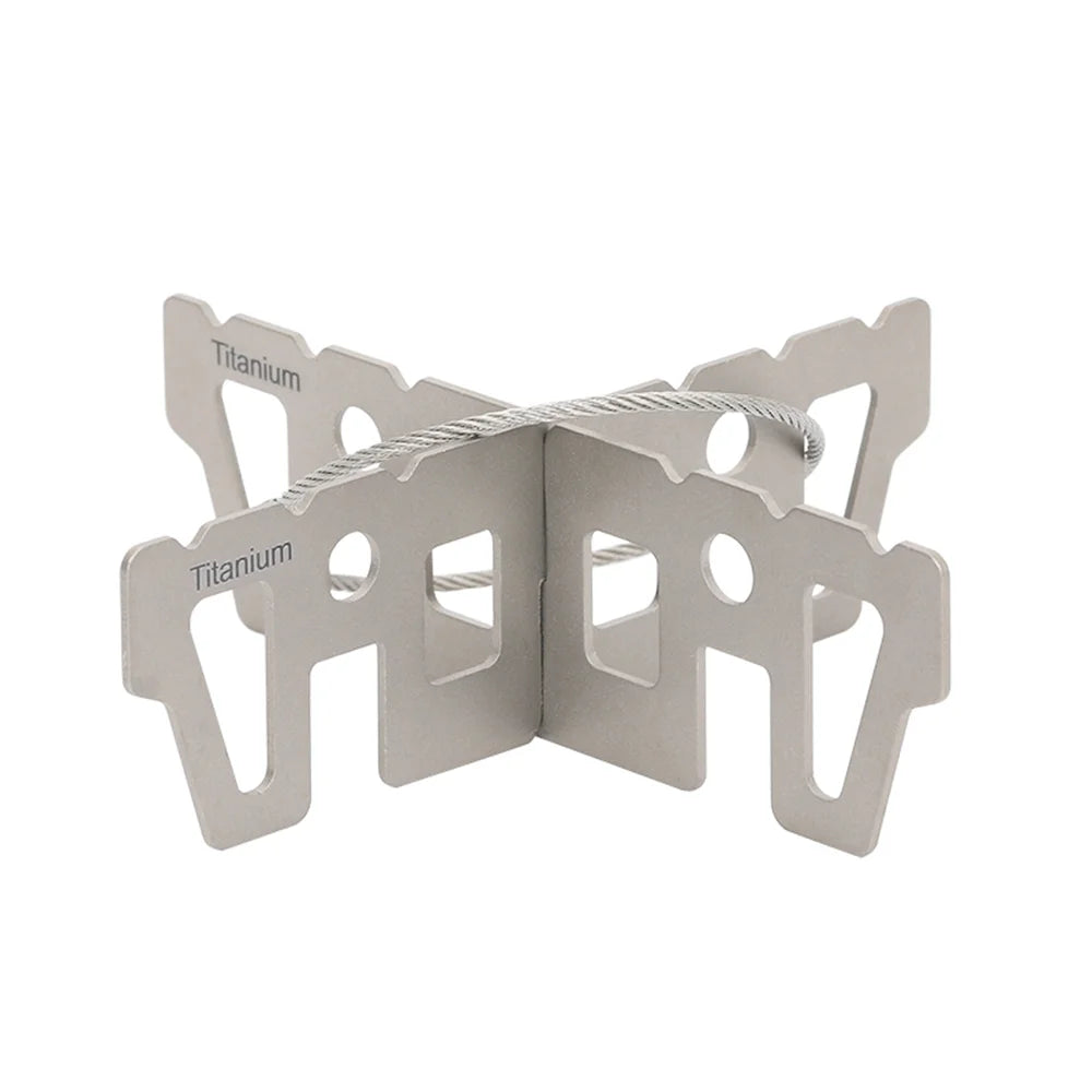Portable Stove with Lid Cross Stove Stand Rack L3552