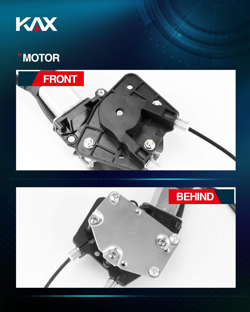 Power Window Regulator and Motor Assembly Front Left Driver Side Pack of 2 X807