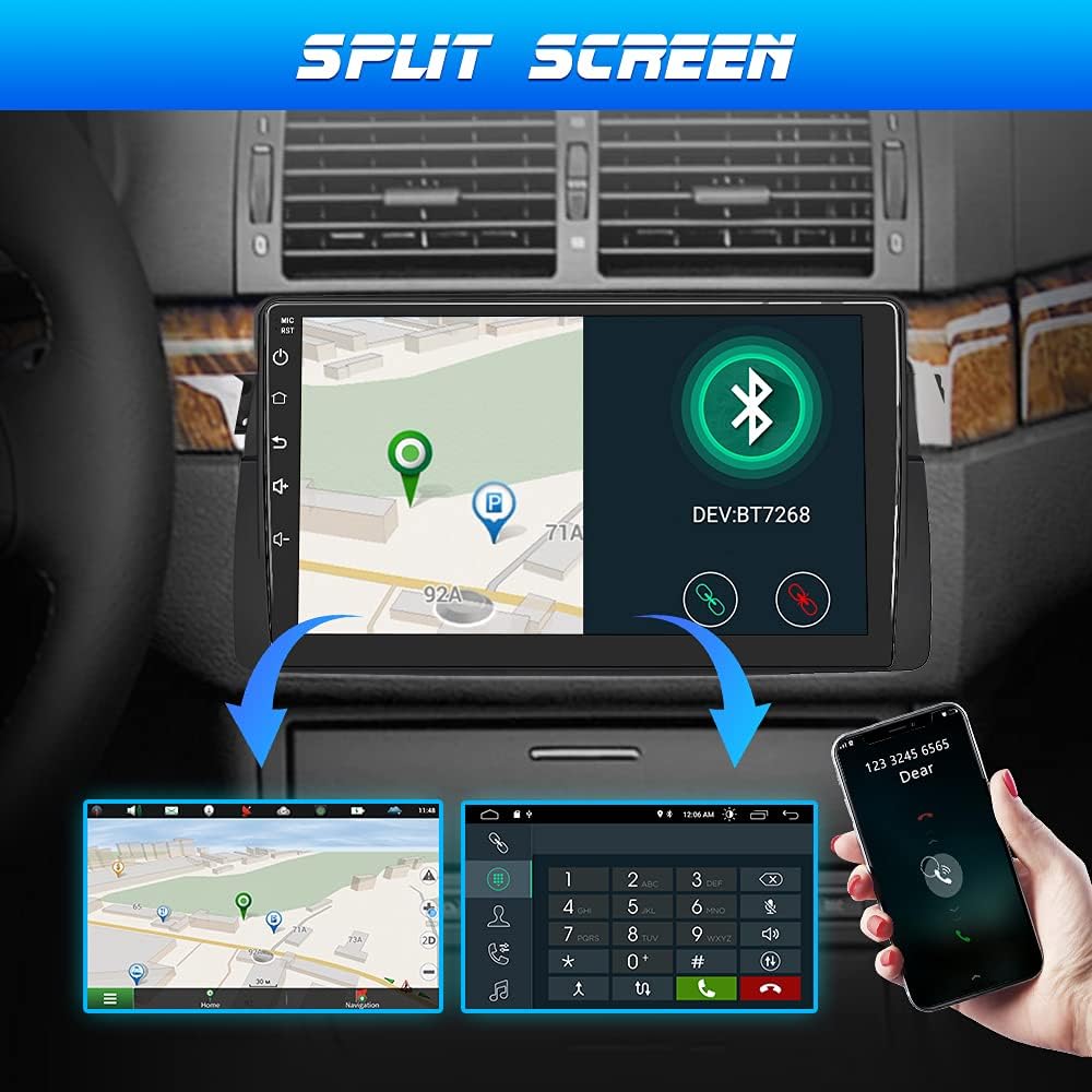 Car Radio Stereo for BMW 3 Series E46 1999-2004 Android 10.0 Carplay Android Auto Y699384