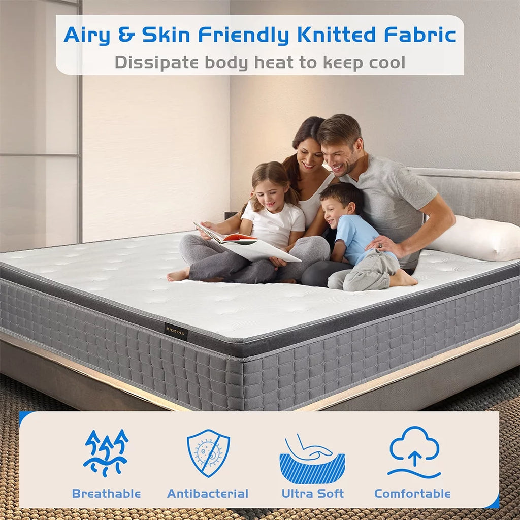 14 Gel Memory Foam Spring Hybrid Mattress in a Box, Twin Mattress S357