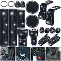19 Pcs Bling Car Accessories Set (White) C916