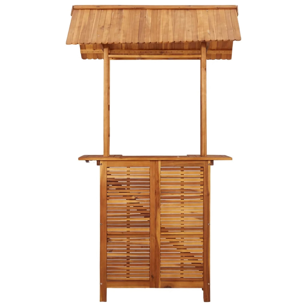 Patio Bar Table with Acacia Wood Bistro Table Y78973