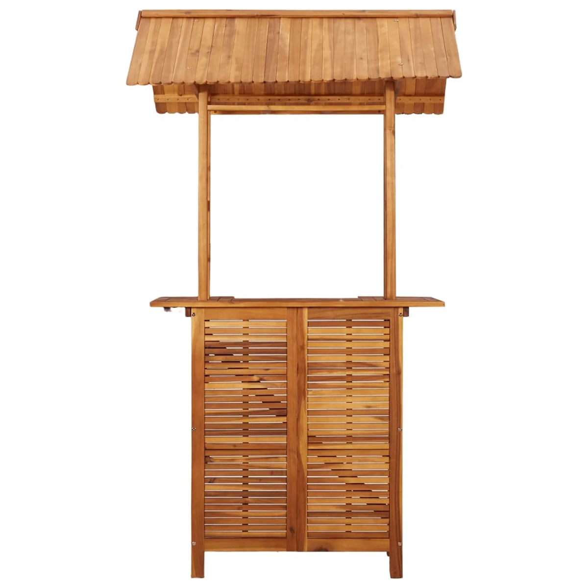 Patio Bar Table with Acacia Wood Bistro Table Y78973