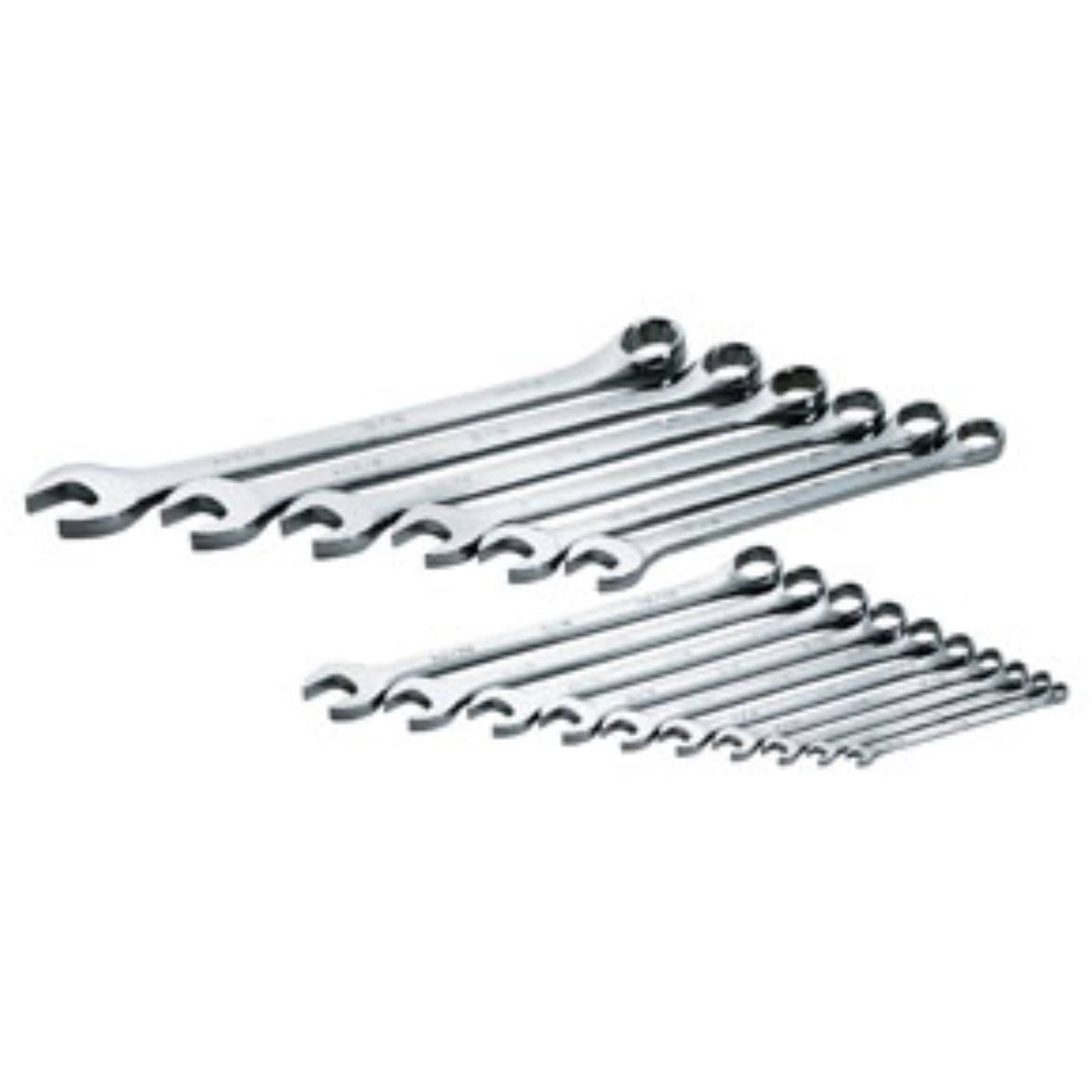 16-Piece 12-Point Long Combination SAE Wrench Set J444