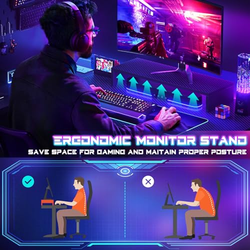 43 Inch L Shaped Computer Desk with Power Outlets A5581