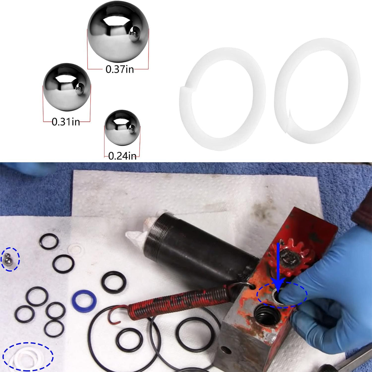 29 pcs Hydraulic Floor Jack Seal Kit N509622