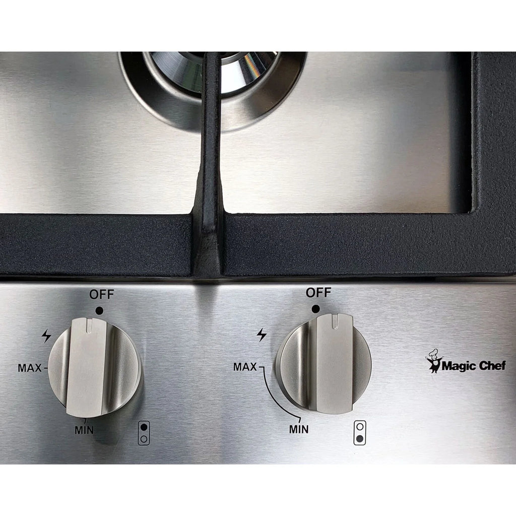 12-in. Built-in Gas Cooktop in Stainless Steel with 2 Sealed Burners H8432