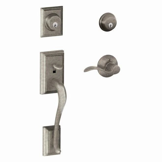 Antique Brass Double Cylinder Handleset K429867