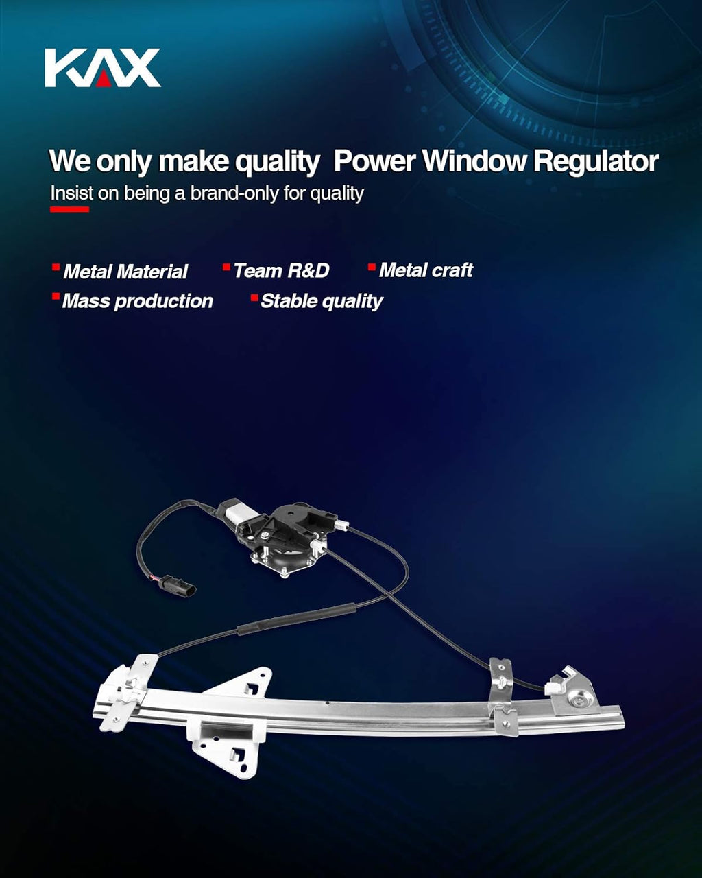 Power Window Regulator and Motor Assembly Front Left Driver Side Pack of 2 X807