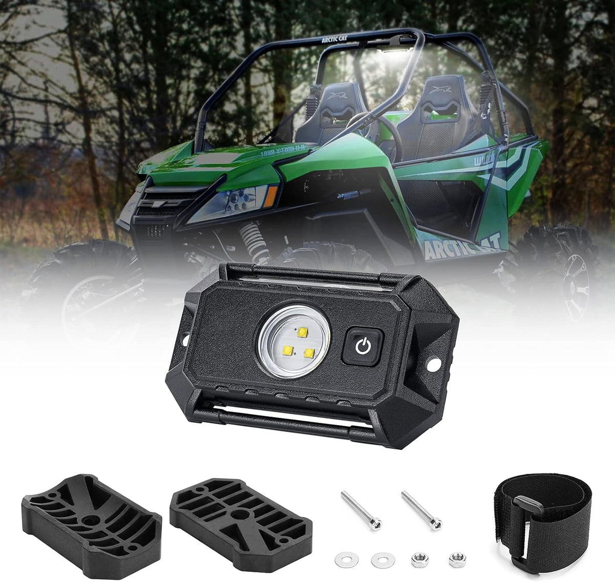 UTV Roll Bar Mount LED Light 3 Light Modes X13938