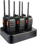 6 Pack Walkie Talkies with Multi Gang Charger V892