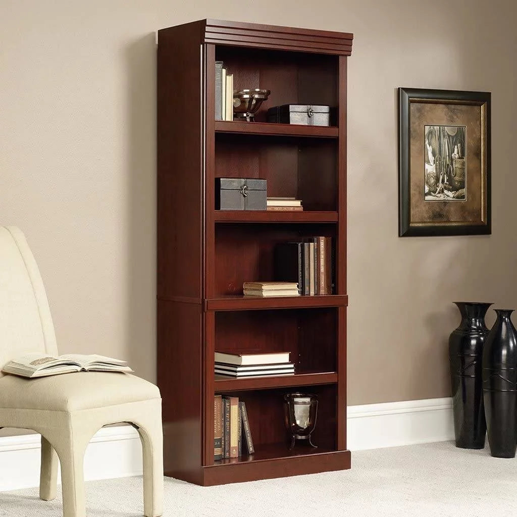 71-inch 5-Shelf Wooden Bookcase V482