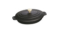 Black Matte Oval Covered Baking Dish G32831
