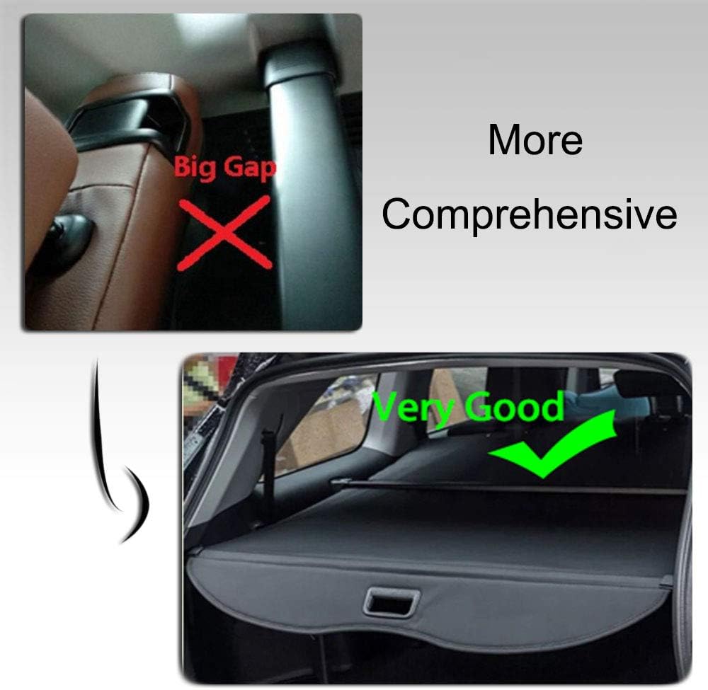 Black Retractable Cargo Cover for Jeep Cherokee K806