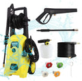 Electric High Pressure Washer 2030 Max PSI 1.76 GPM 14-Amp 1680W with 4 Interchangeable Nozzles, Foam Cannon and Hose Reel I6483