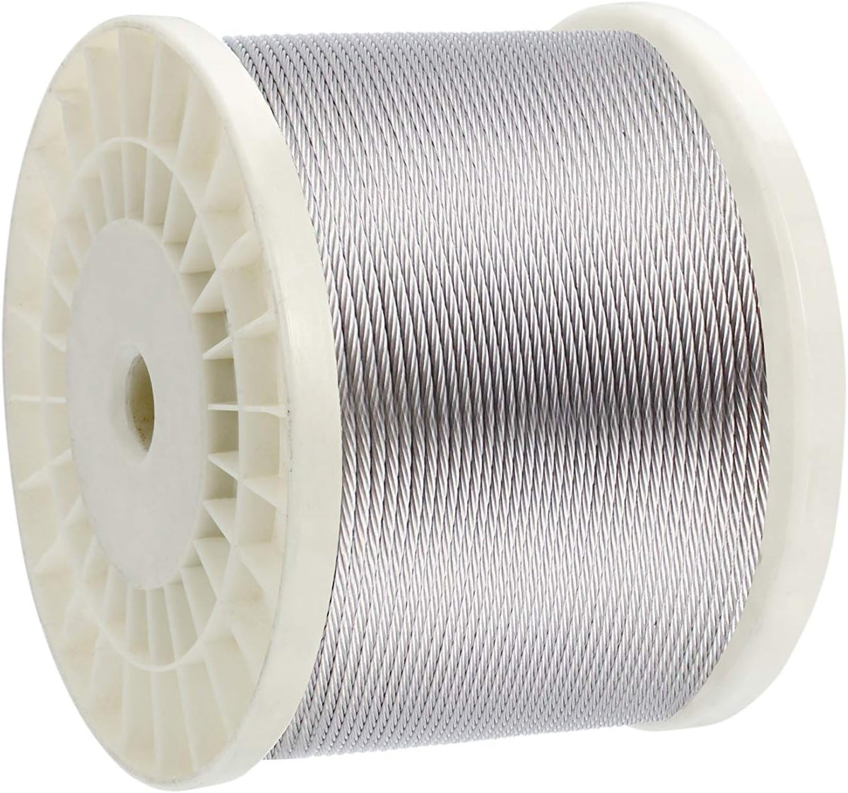 1/8 T316 Stainless Steel Cable with Cutter, 600FT 7 x 7 Strands Wire Rope O88191