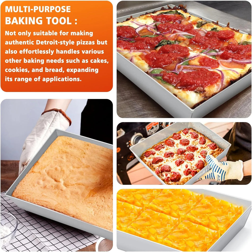 10x14x2.5 Inch Non Stick Hard Anodized Square Pizza Pan Y167448