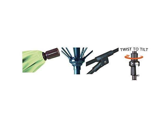 Bronze Fiberglass Market Umbrella Z609