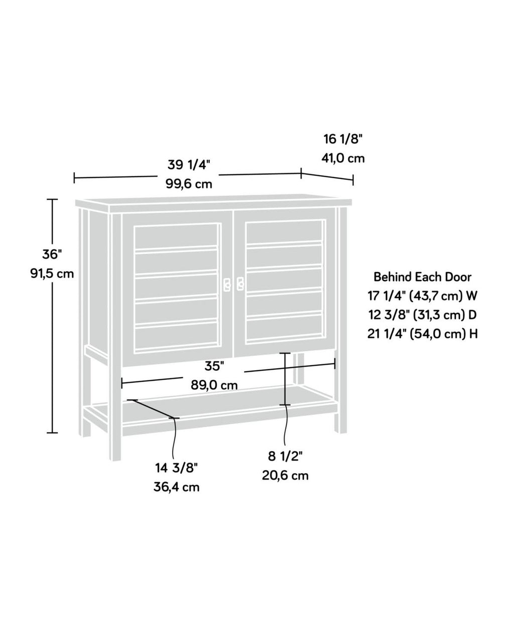 Mystic Oak Console Table D871