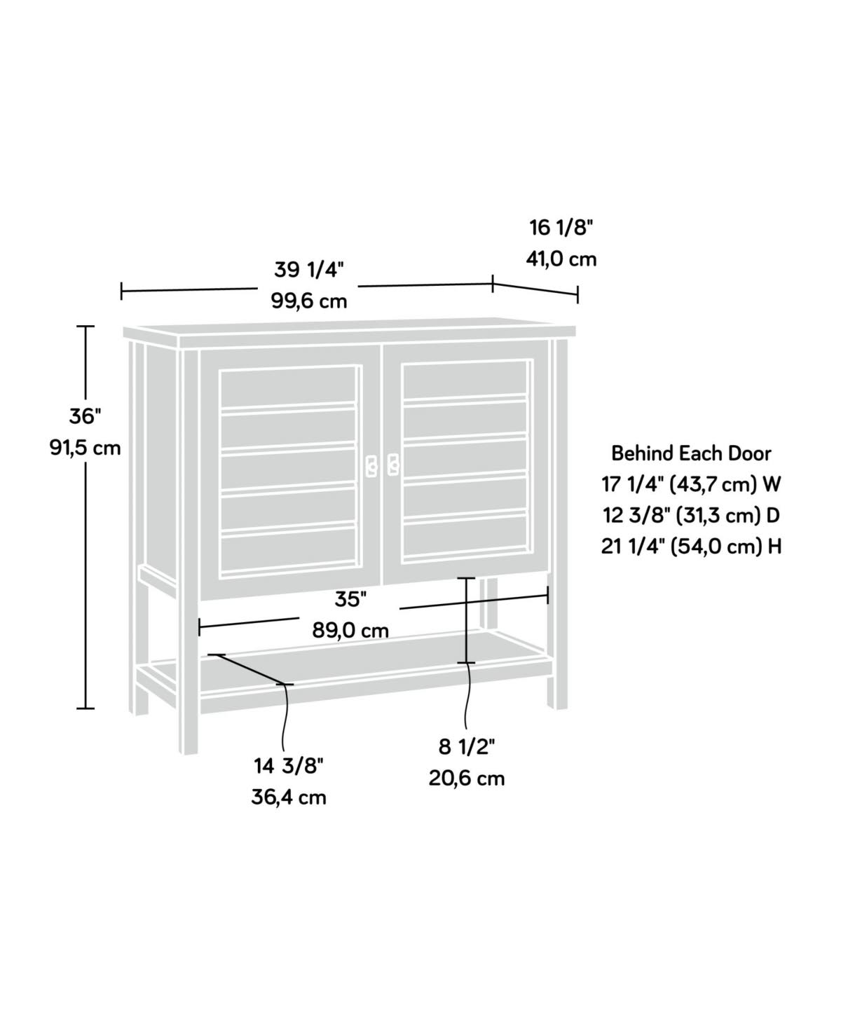 Mystic Oak Console Table D871