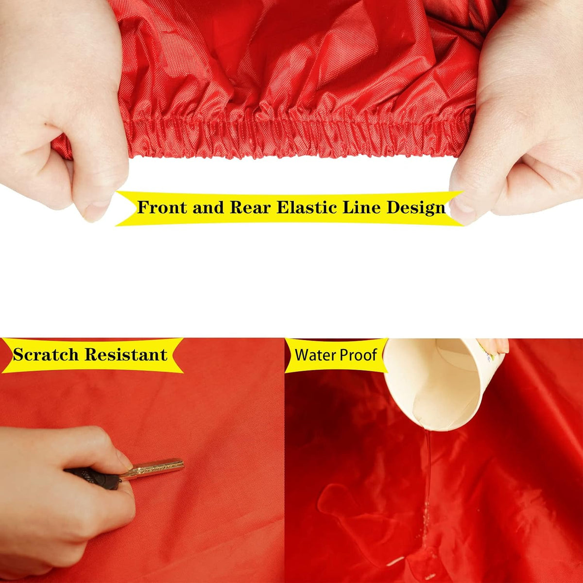 Red Oxford Full Car Cover for Sedan R6180