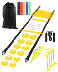 20ft Sports Agility Ladder with Cones, Hurdles, Resistance Bands, Jump Rope U619822