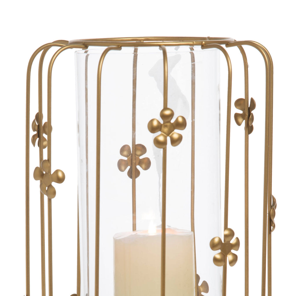 Large Brass Metal Candle Holder (Gold) Z3931