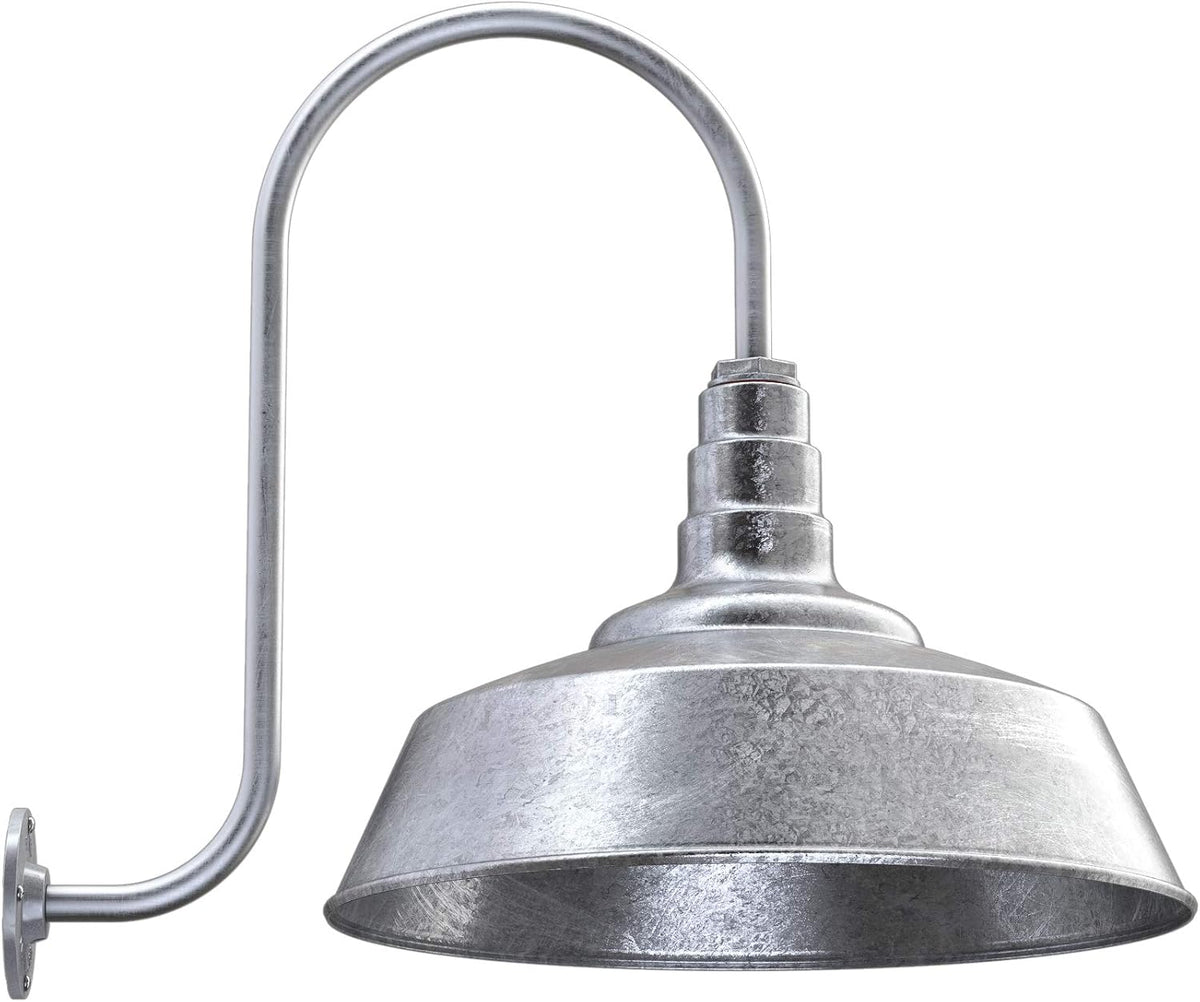 Black 20 inch Dome Barn Light S129