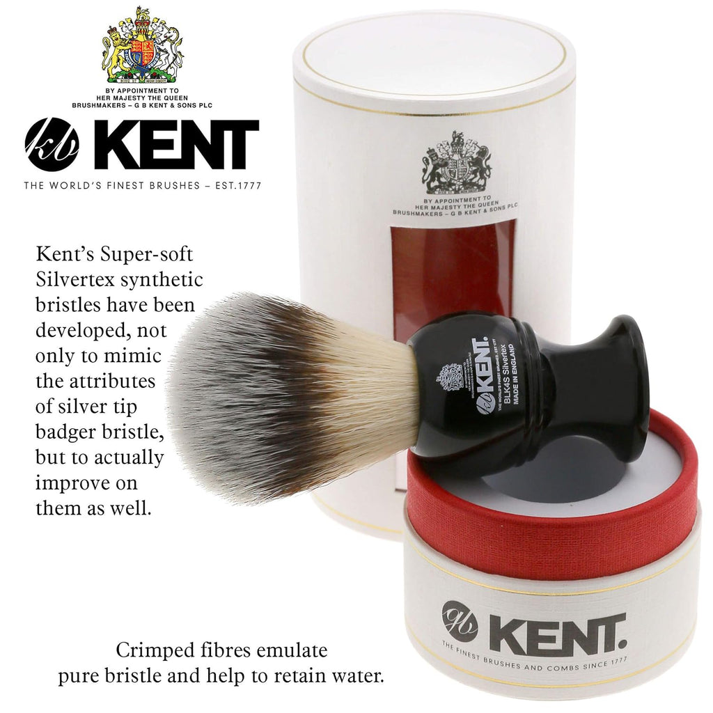 Traditional Small Travel Shaving Brush with Badger Bristles and Mock Ivory Base Q2396