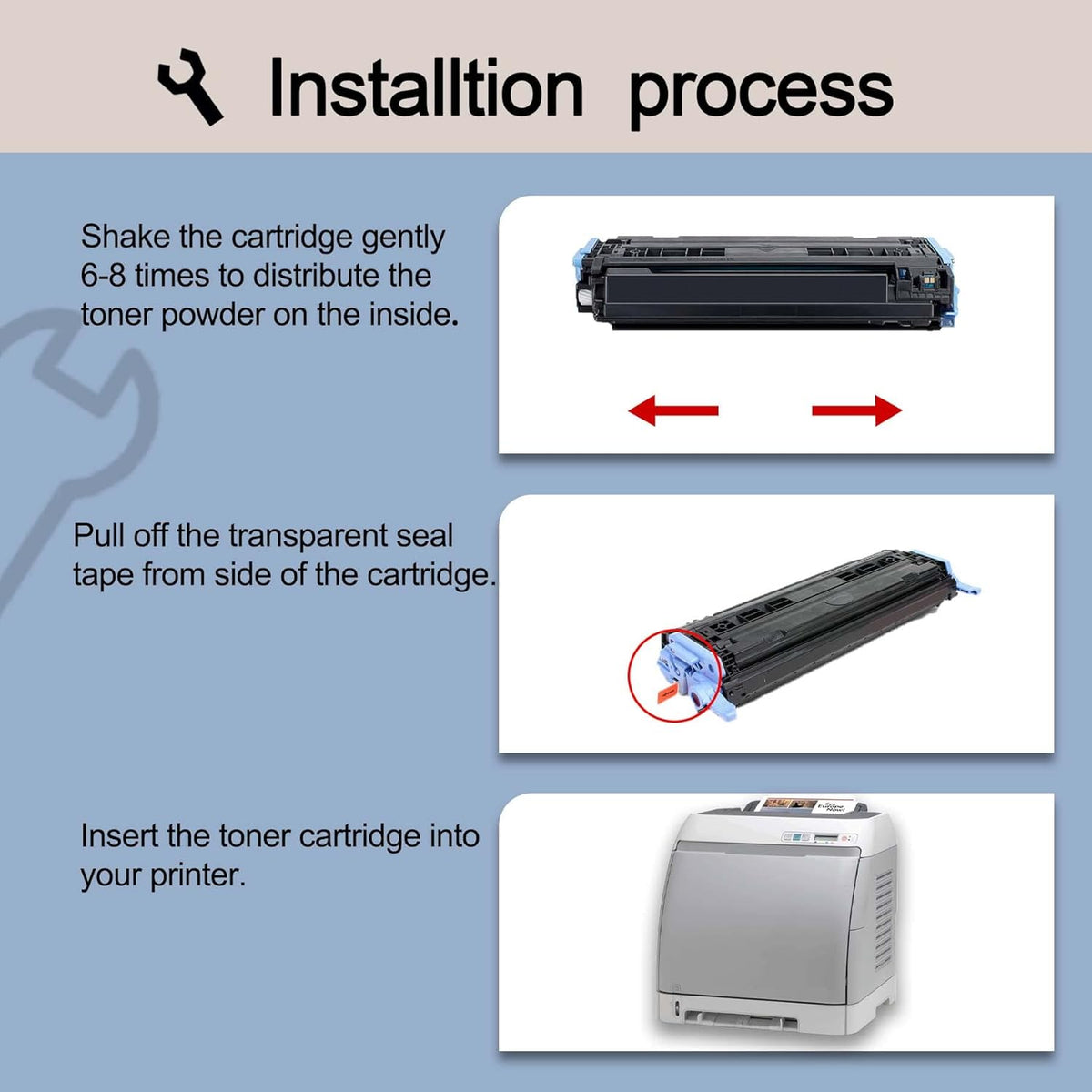 1 Pack Yellow Toner Cartridge for HP Printers U19243