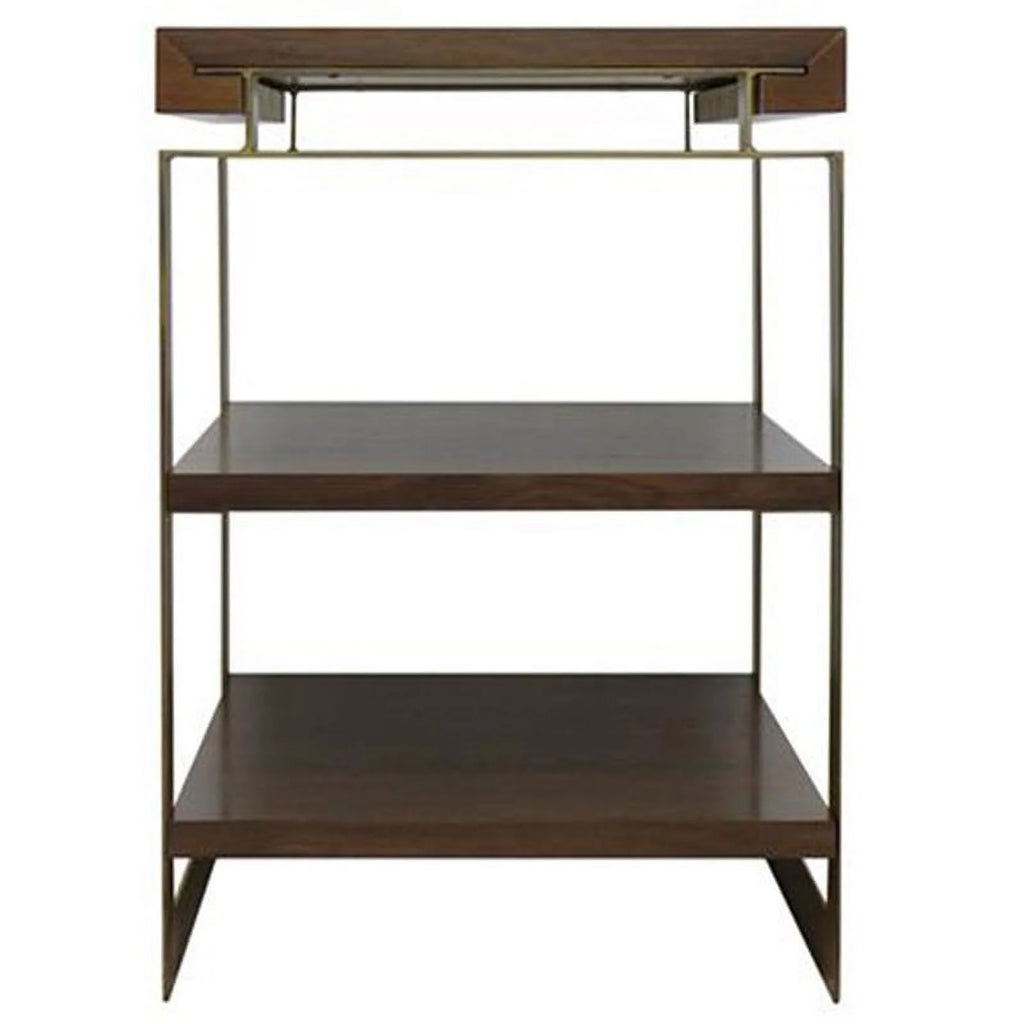 Chairside Table Rich Nut Brown D172