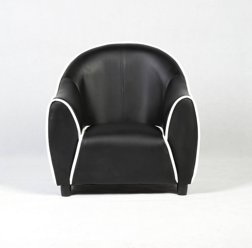 Black Kids Sofa Armrest Chair Couch C762125