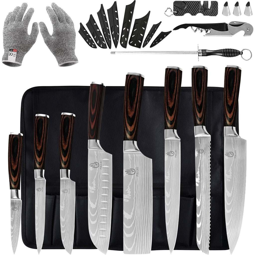 14 Pc German Stainless Steel Kitchen Knife Set U637