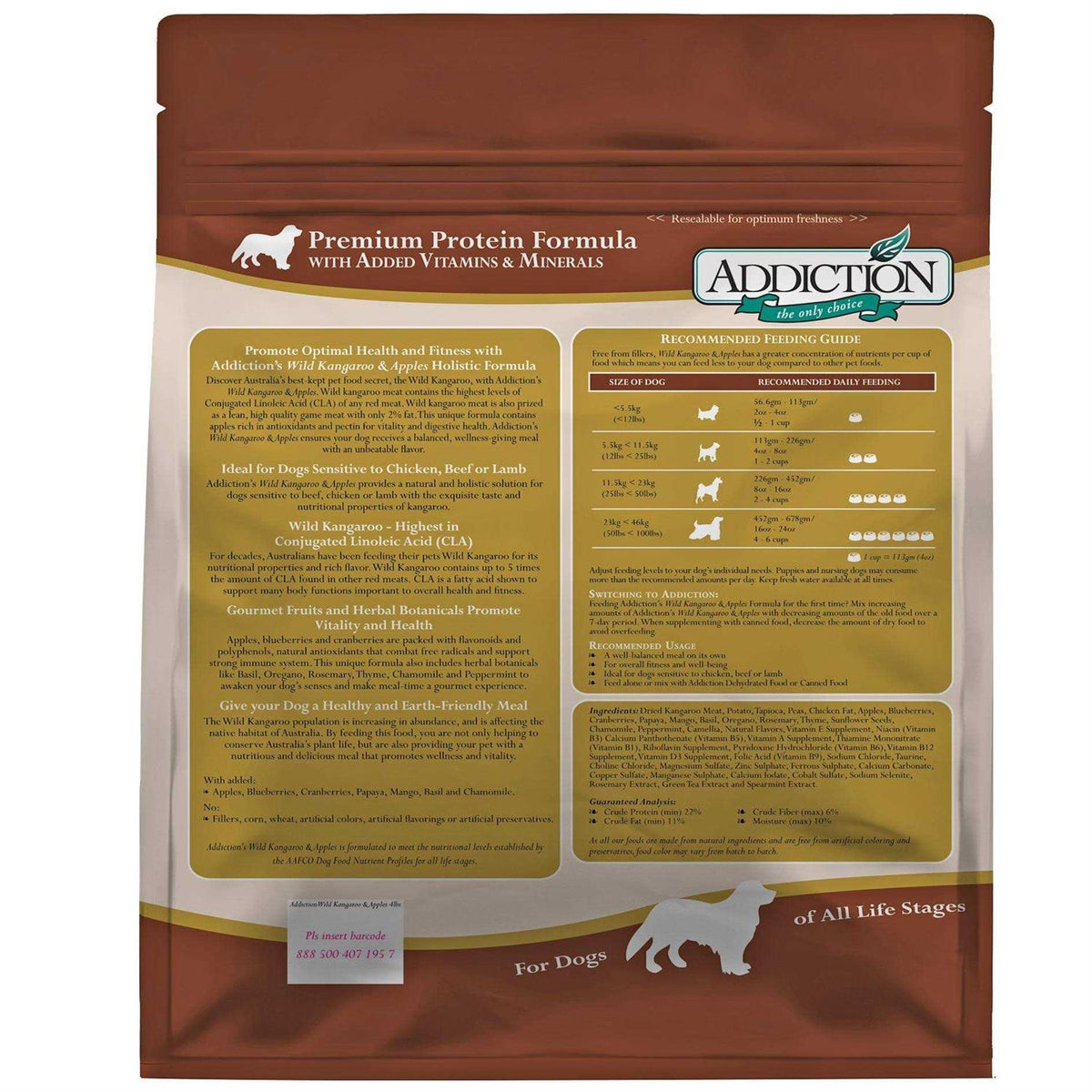 Wild Kangaroo & Apples Dry Dog Food W9655