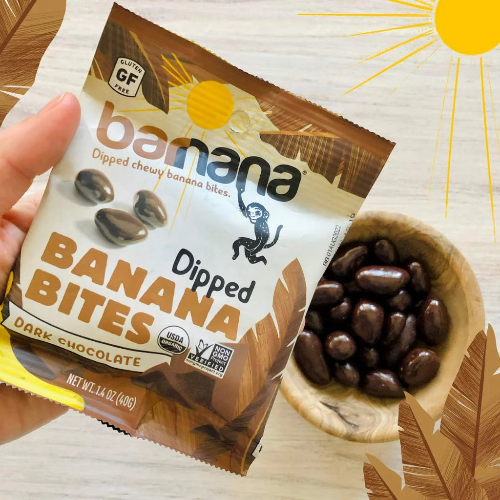 Organic Dark Chocolate Banana Bites 1.4 oz Pack of 12 Z797