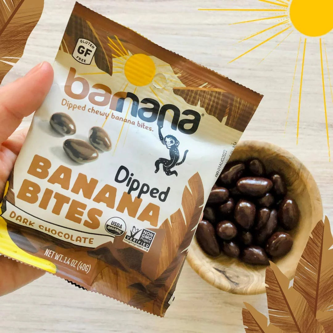 Organic Dark Chocolate Banana Bites 1.4 oz Pack of 12 Z797
