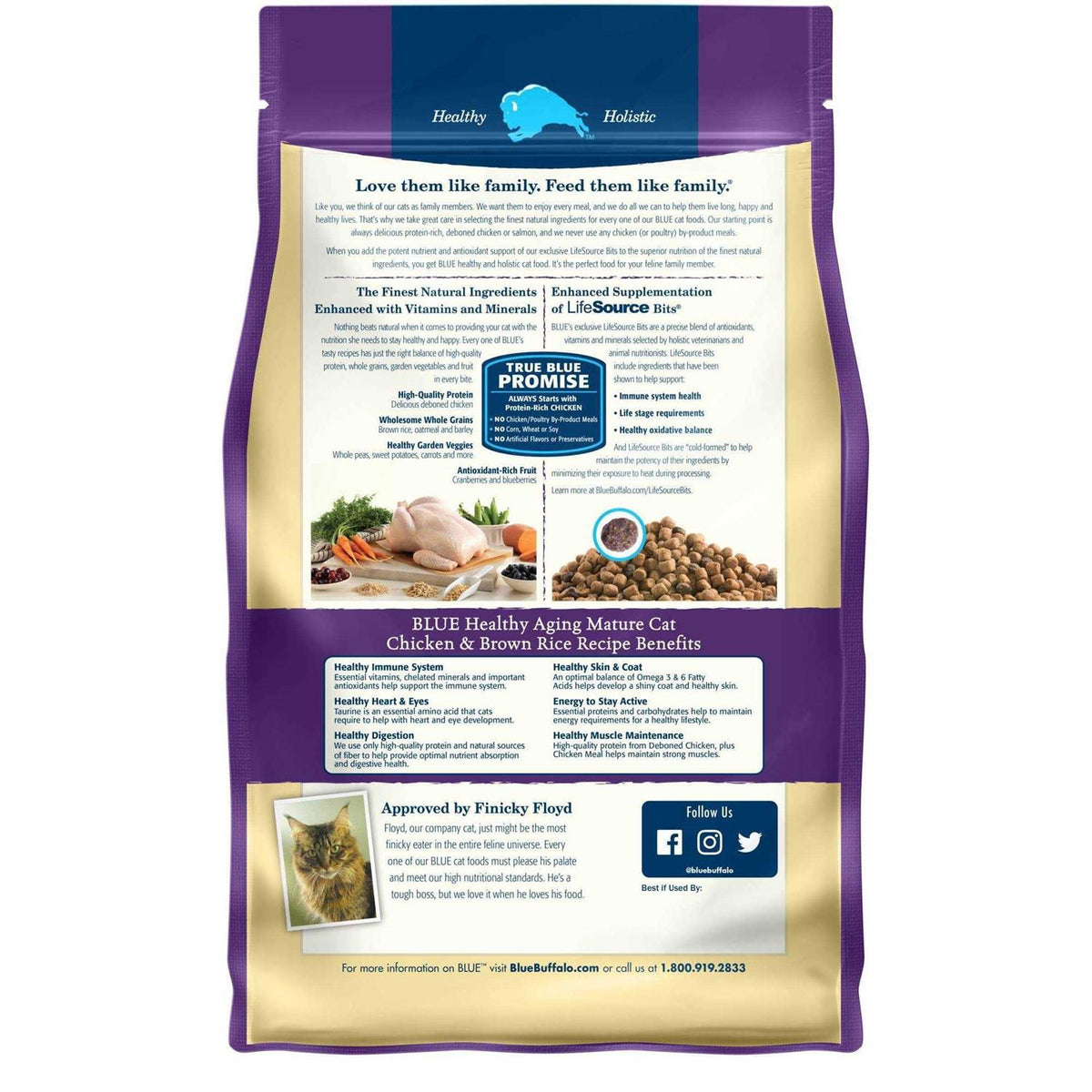 Chicken Adult 7+ Dry Cat Food J4865