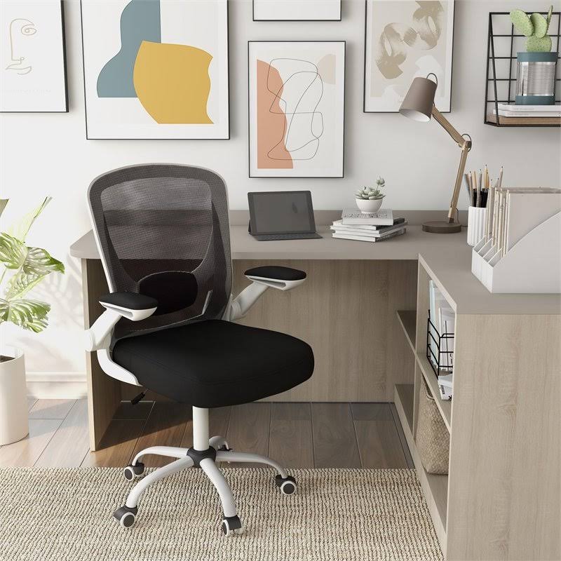 White Adjustable Mesh and Metal Office Chair G620