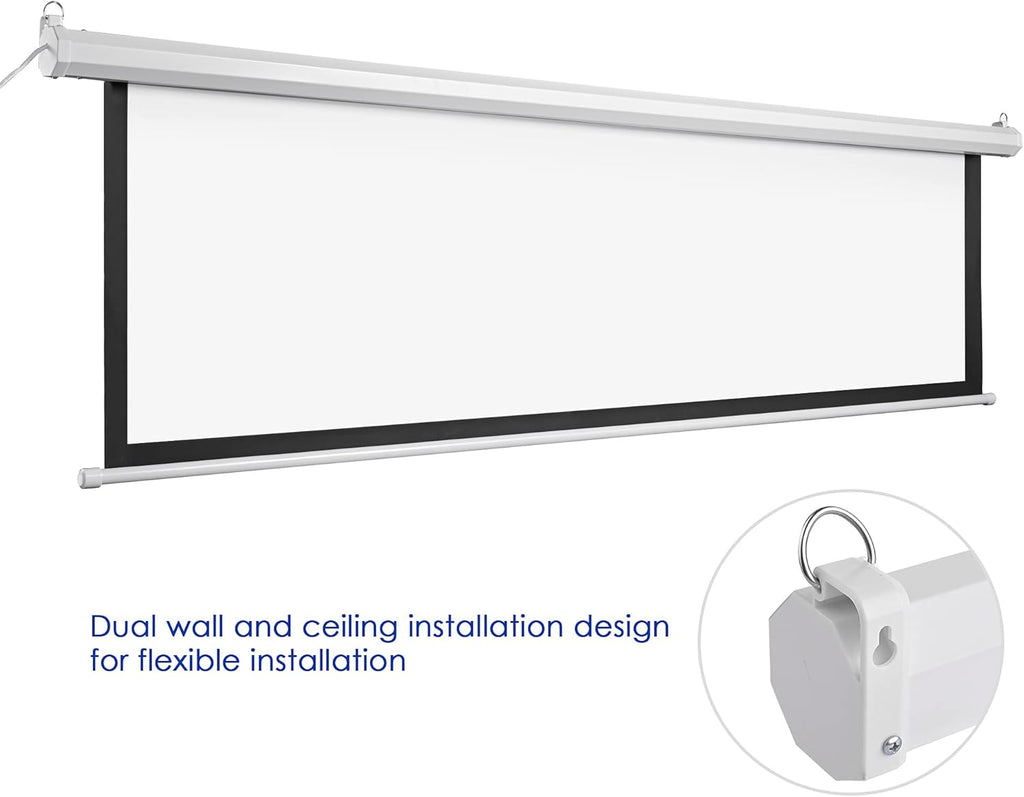 White 92 Diagonal 16:9 Projector Screen K4113